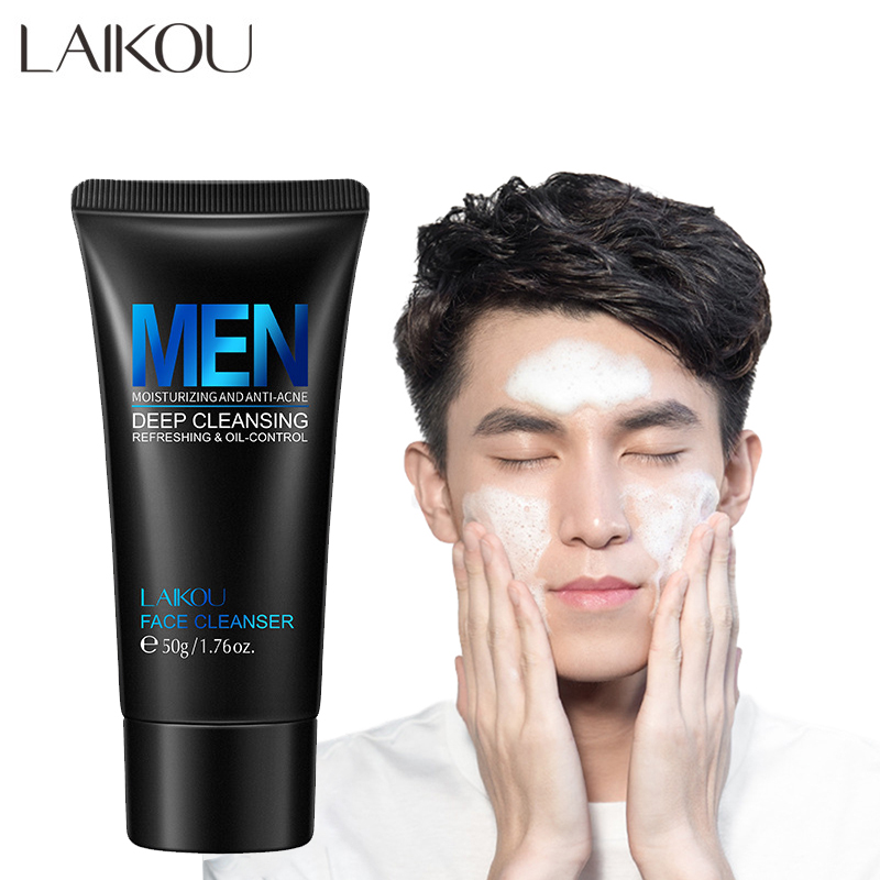 Salicylic Acid Cleanser - LAIKOU-limpiador Facial para hombres, cuidado de