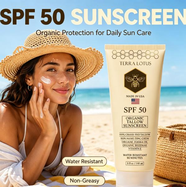 Physical Sunscreen Mineral - Protector Solar Mineral Orgánico con Sebo,